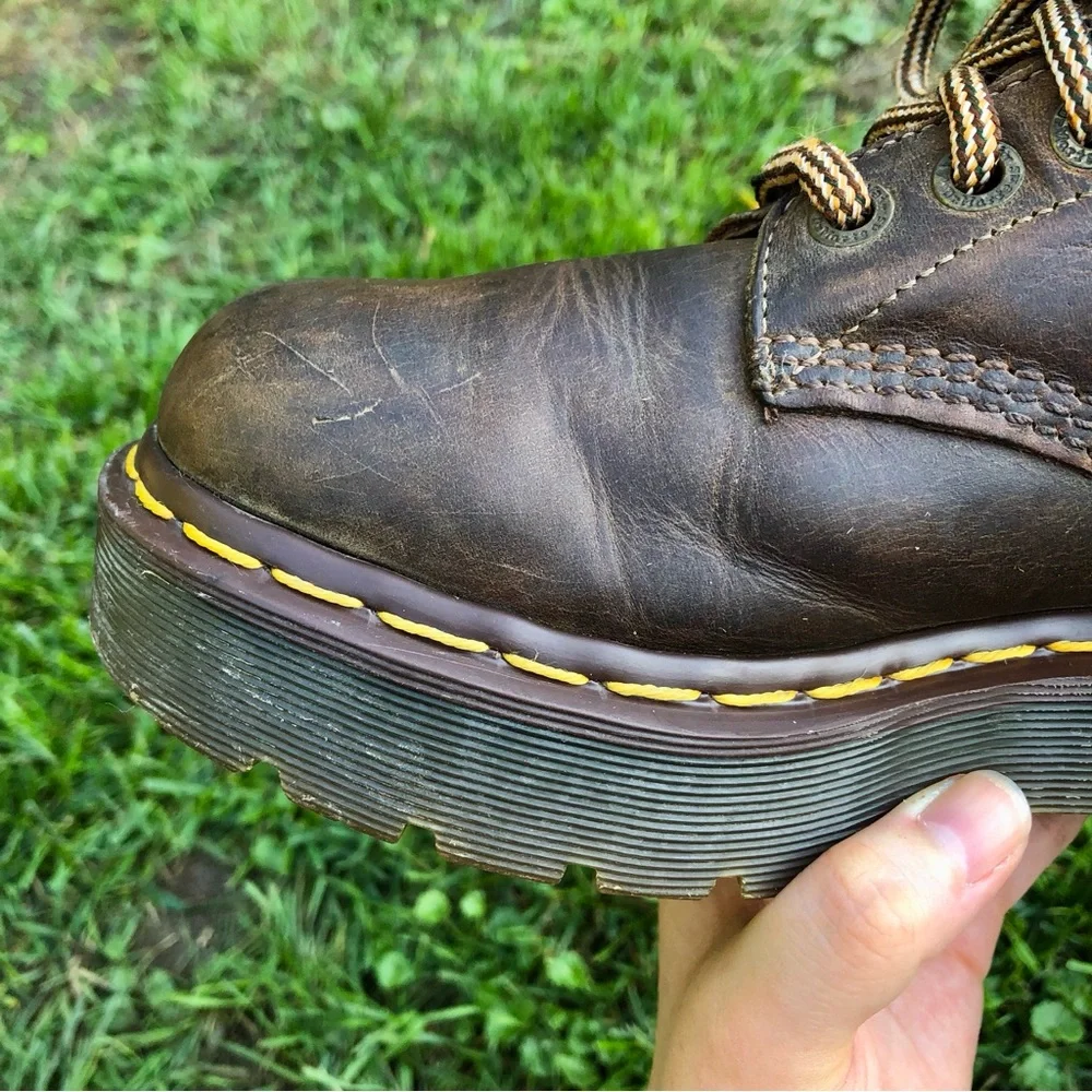 Rare Dr. Martens Brown Platform Boots - Picture 13 of 15